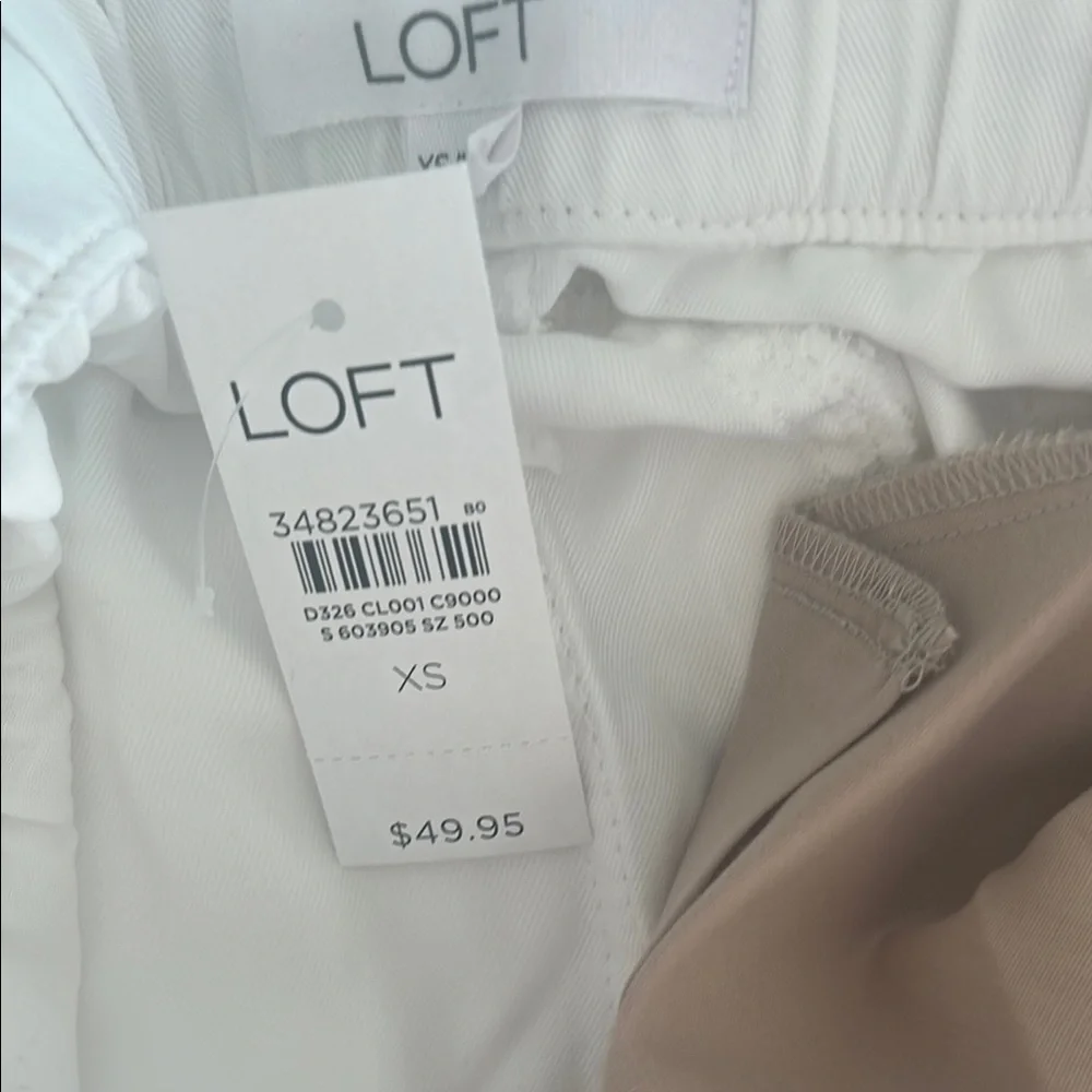 Loft White New With Tags XS Drawstring Shorts - Picture 3 of 4
